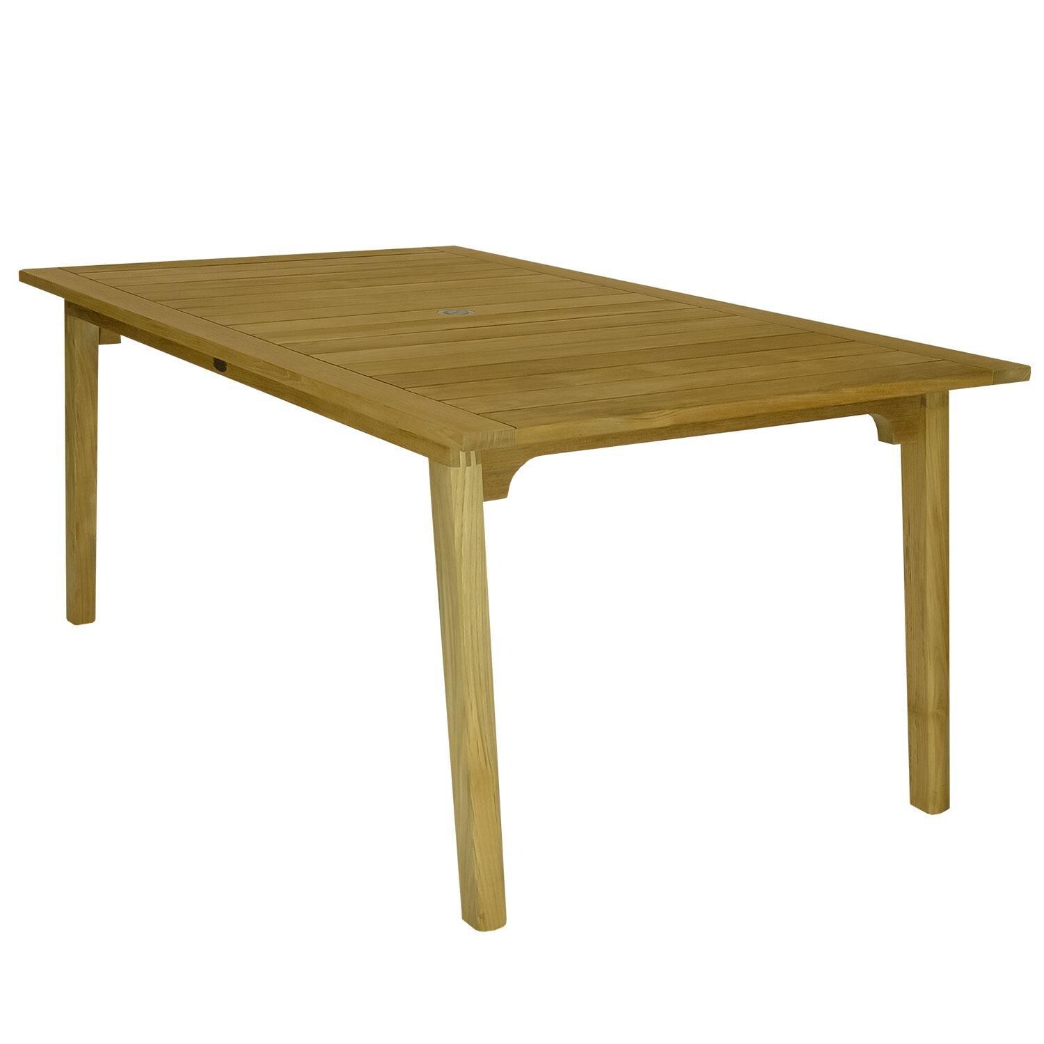 Admiral 70 Inch Dining Table by Royal Teak Collection - Left Angle - White Background thumbnail