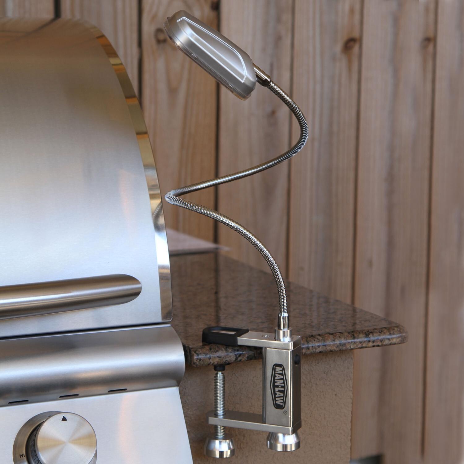 BBQ Grill Light in Use With Clamp thumbnail