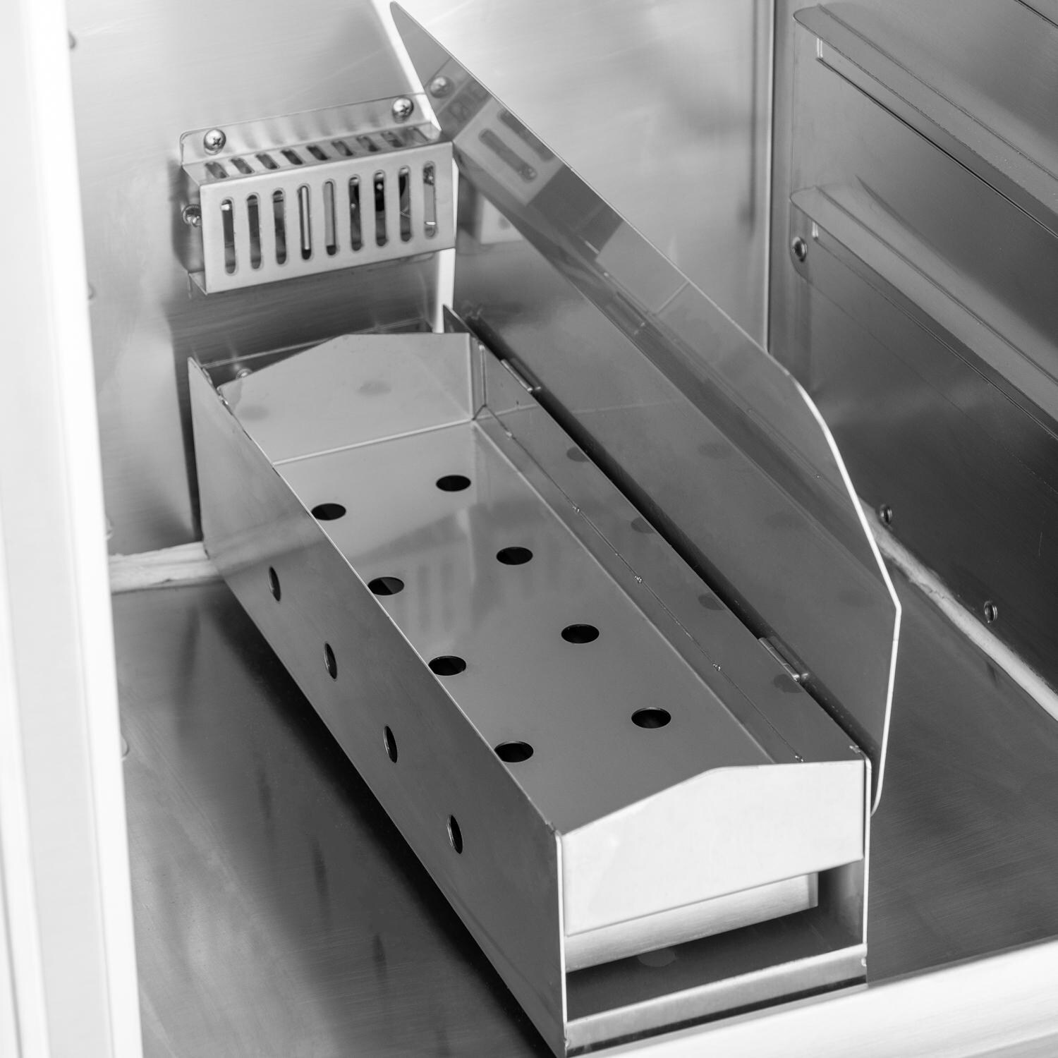 Blaze BLZ-26-ELSMK 26-Inch Built-In Electric Smoker - Smoker Box Open thumbnail