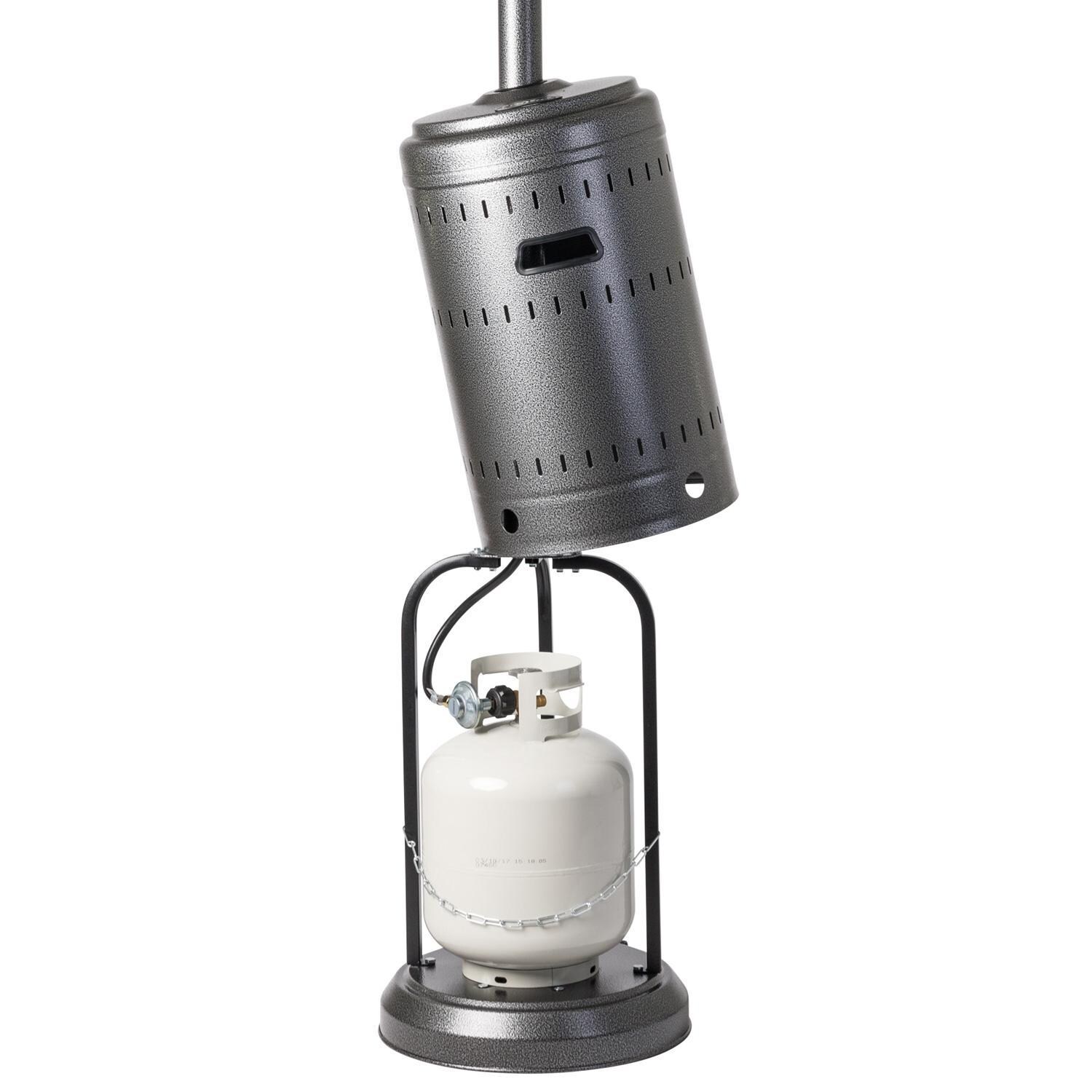 Ultimate Patio SC62555 Propane Commercial Patio Heater - Hammered Platinum - Tank Housing W/ Tank (Tank Sold Separately) thumbnail