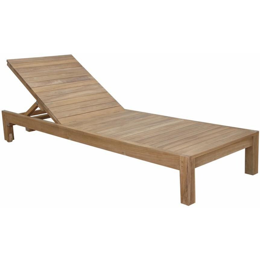 Anderson Teak SouthBay Teak Patio Chaise Lounge thumbnail