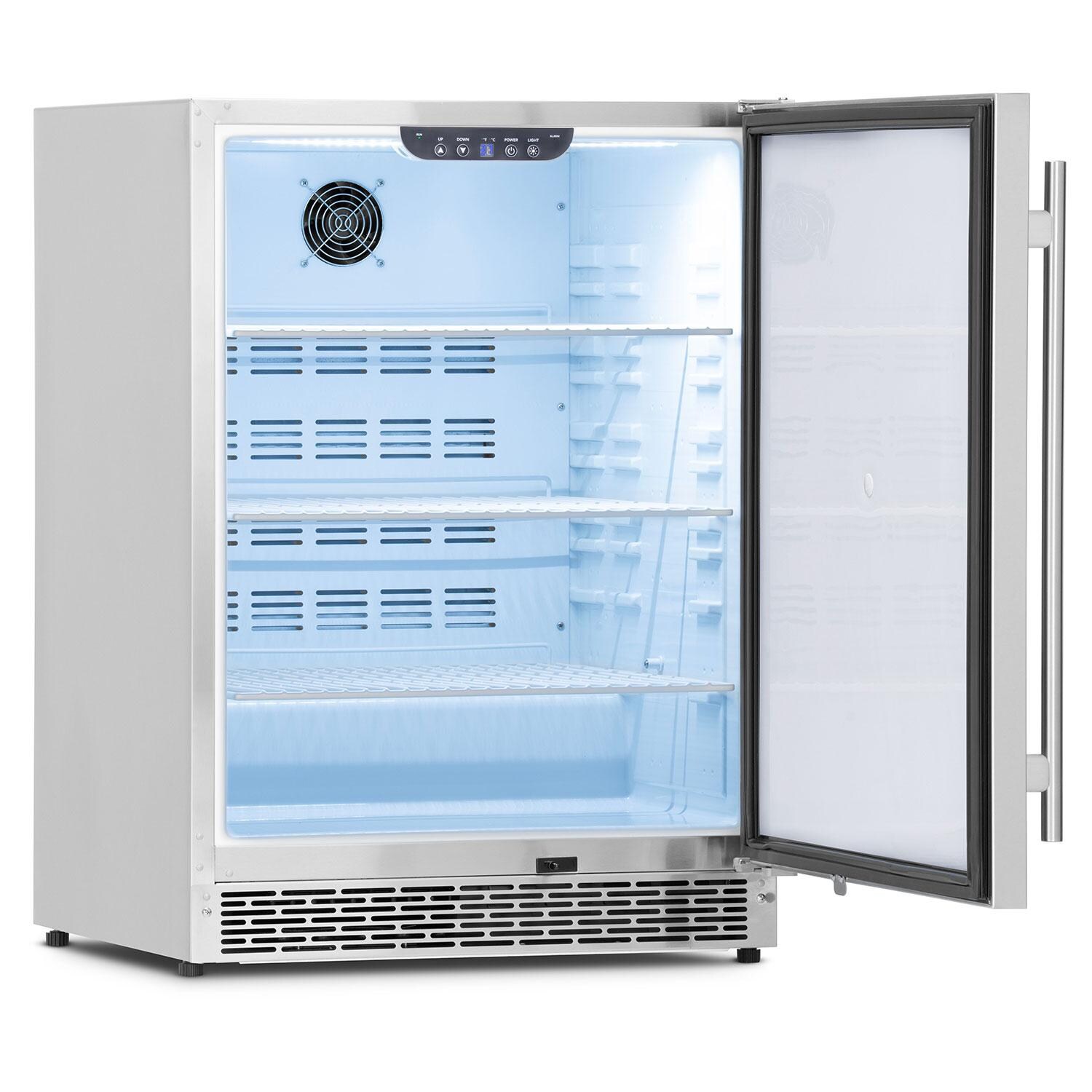 Napoleon NFR055OUSS-1 24-in 5.5 Cu. Ft. Outdoor Rated Refrigerator - Door Open - White Background thumbnail