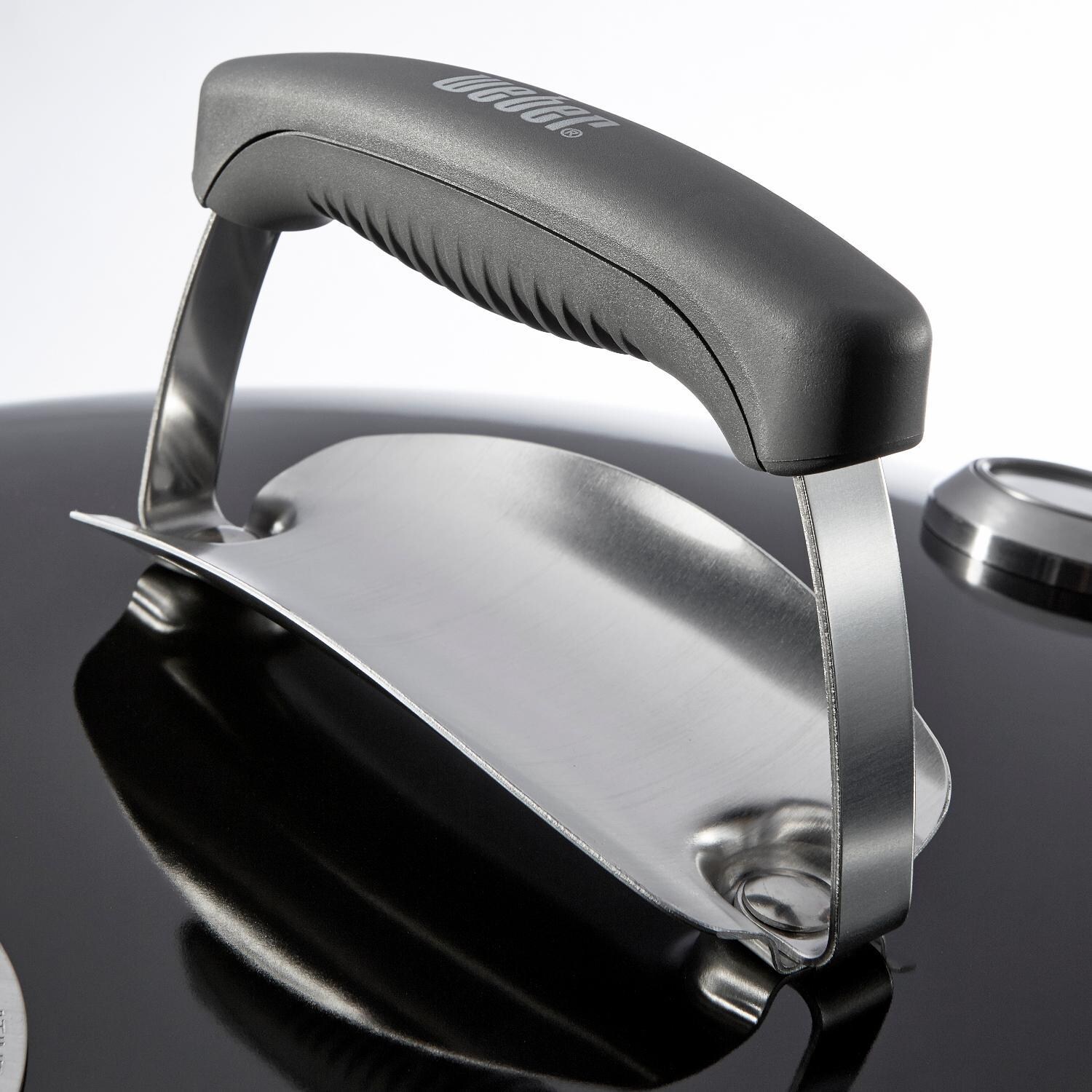 Weber Original Kettle Premium 22-Inch Charcoal Grill - Black - 14401001 - Lid Top Handle thumbnail