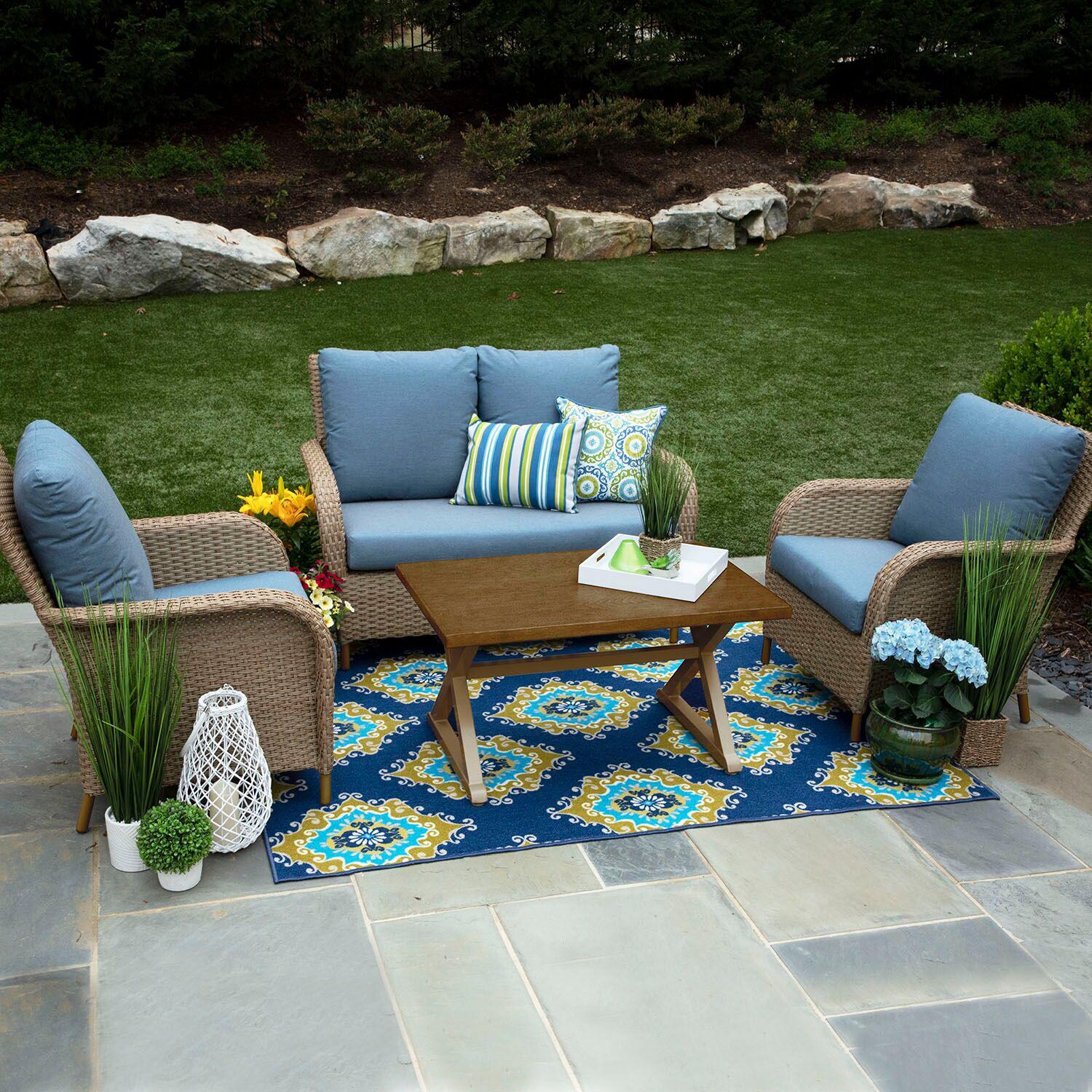 Tupelo 4 Piece Deep Sectional Set by Canopy Home and Garden thumbnail