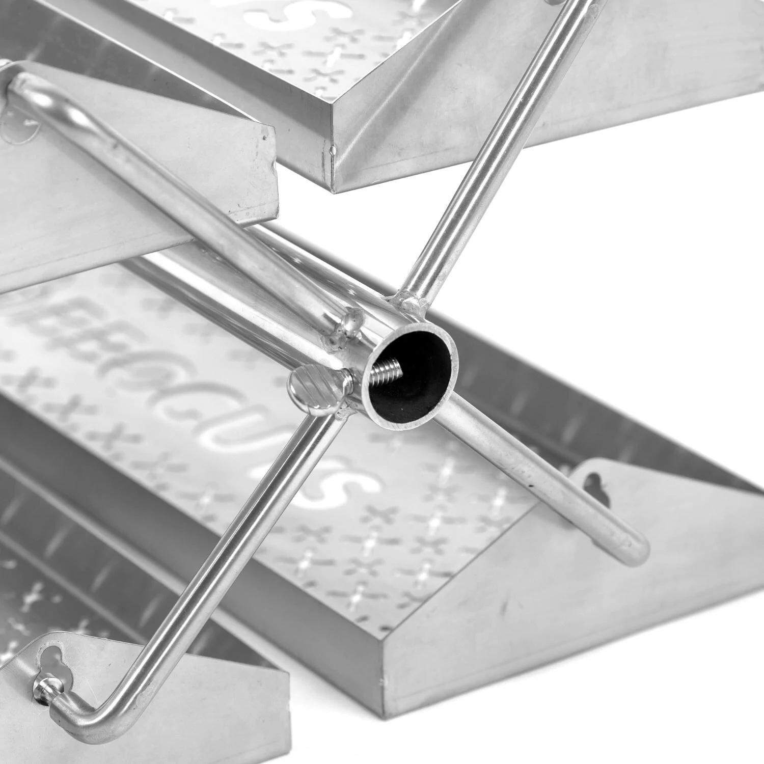 BBQGuys Signature BBQ-RRW Rib Rotisserie Rotating BBQ Grill Trays - Rod Entry thumbnail