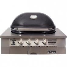 Primo Oval G420 36-Inch Ceramic 4-Burner Built-In Kamado Natural Gas Grill - G420H-N