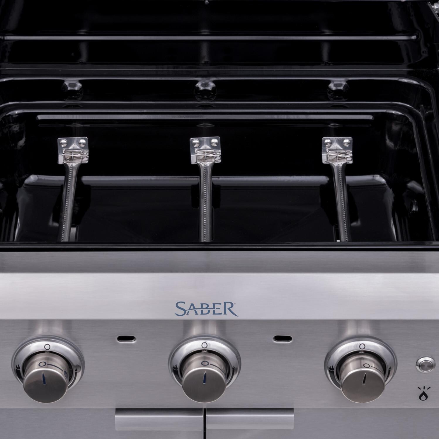 Saber Select R42SC0321 3-Burner 24-Inch Infrared Propane Gas Grill - Burners thumbnail