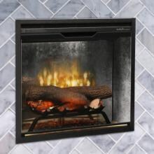 Dimplex Revillusion 24-Inch Built-In Electric Fireplace - Weathered Gray - RBF24DLXWC image