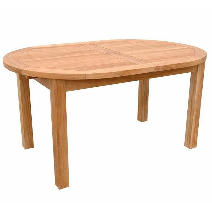 Anderson Teak Bahama 78 X 39 Inch Teak Patio Dining Table - Shown Without Extension thumbnail