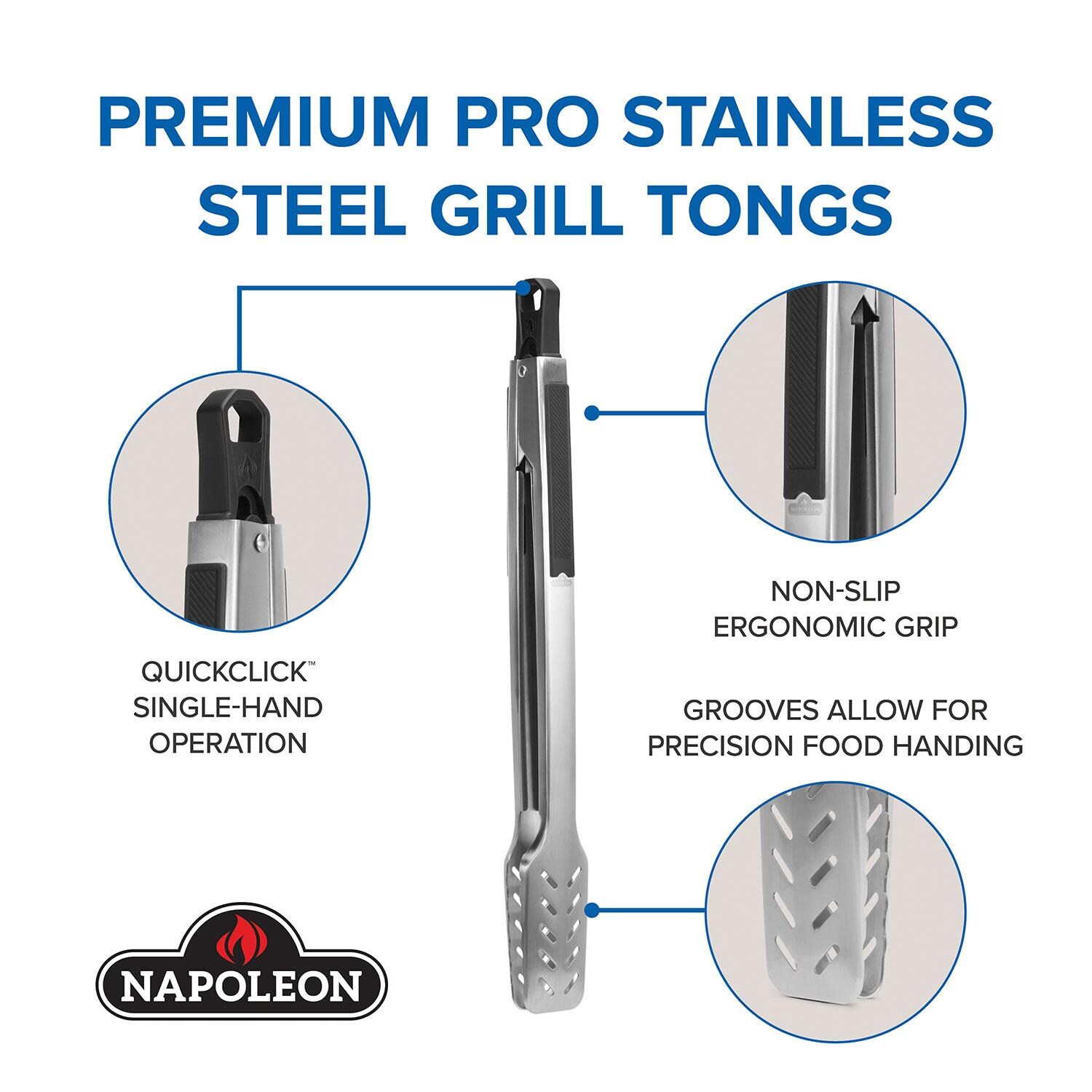 Napoleon GATL008 PRO Series Premium Grill Tongs - Detail thumbnail