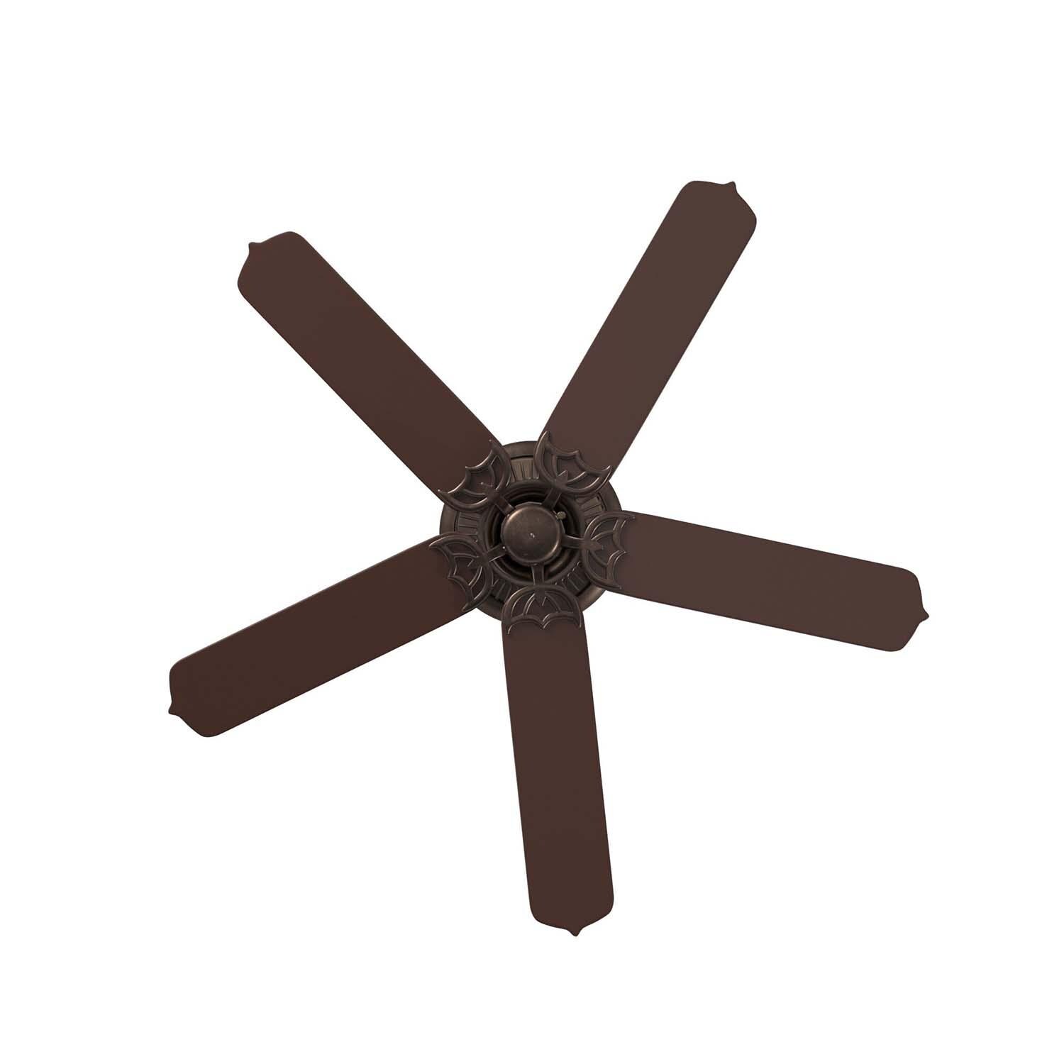 Minka-Aire F572-ORB Sundance 42-Inch 5-Blade Ceiling Fan in Oil Rubbed Bronze Finish w/ Dark Oak All Weather Blades - Bottom View thumbnail