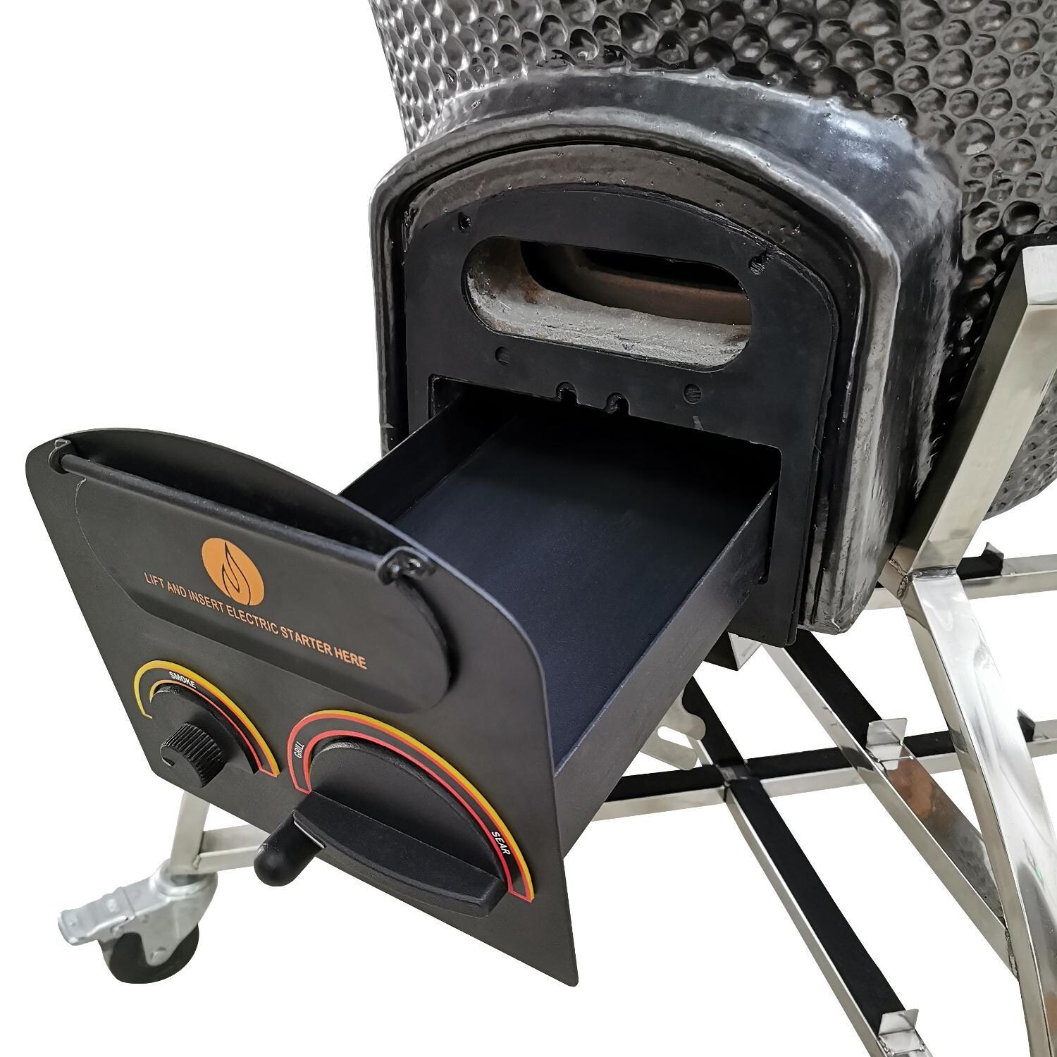 Vision XD-702MG Elite Series Kamado Grill - ProZone Functions As Ash Drawer thumbnail