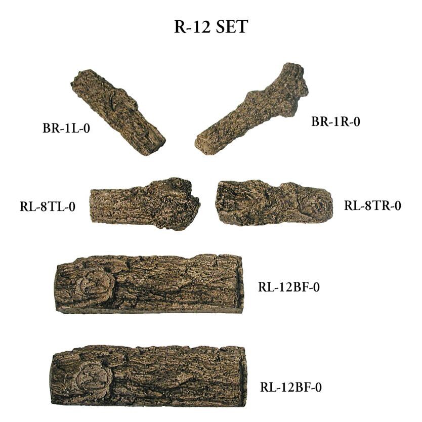 Peterson Real Fyre Golden Oak 12-Inch Log Breakdown thumbnail