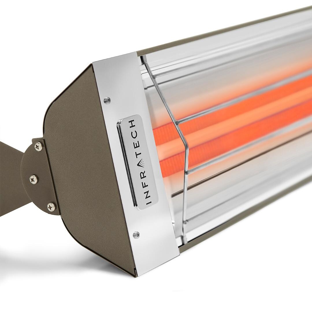 Infratech WD6024SS-BRZ 61 1/4-in WD-Series Dual Element Electric Patio Heater - 6000 Watts - Bronze - Detail thumbnail