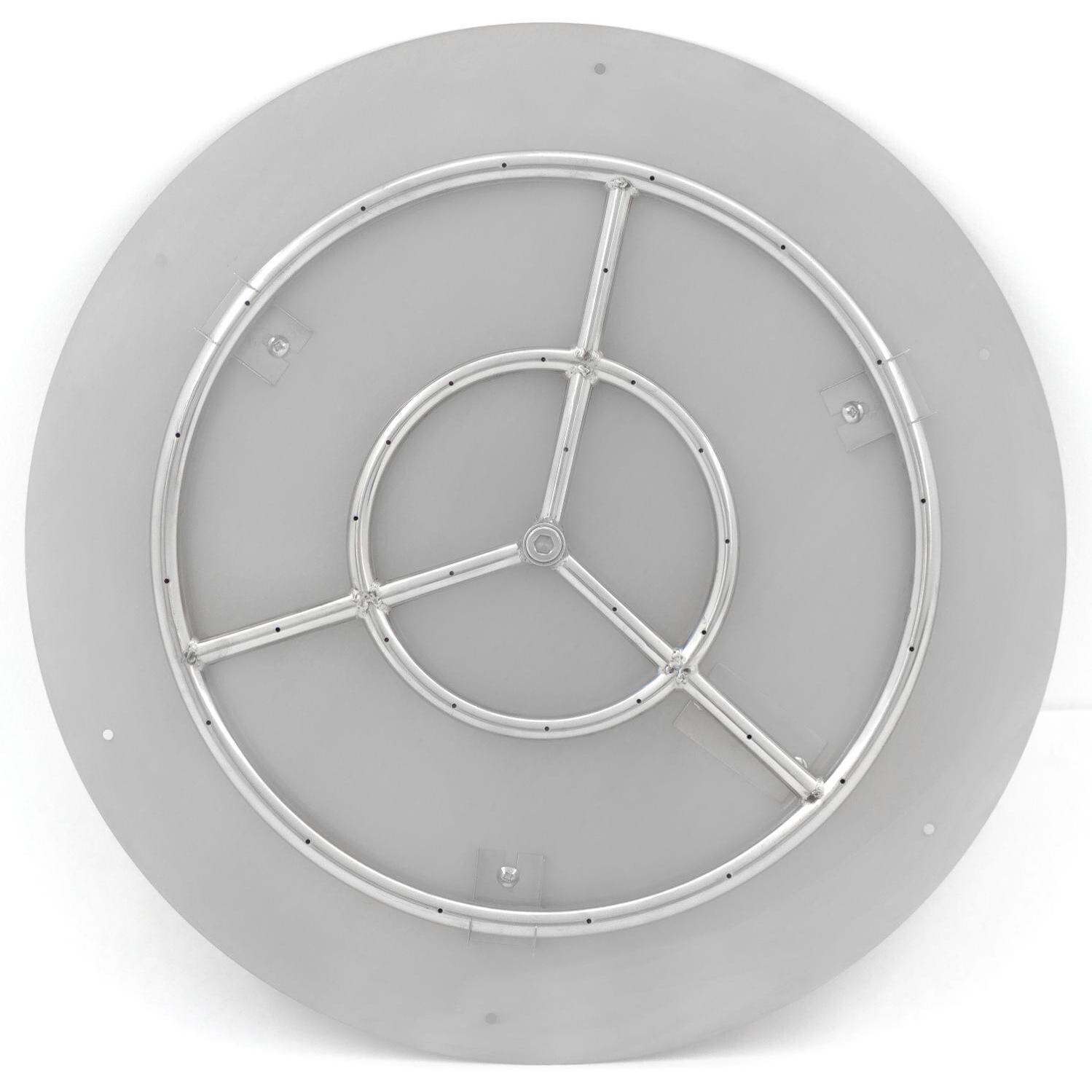  BBQGuys Signature Series 30-Inch Round Propane Flat Pan With Ring Burner - Top View thumbnail