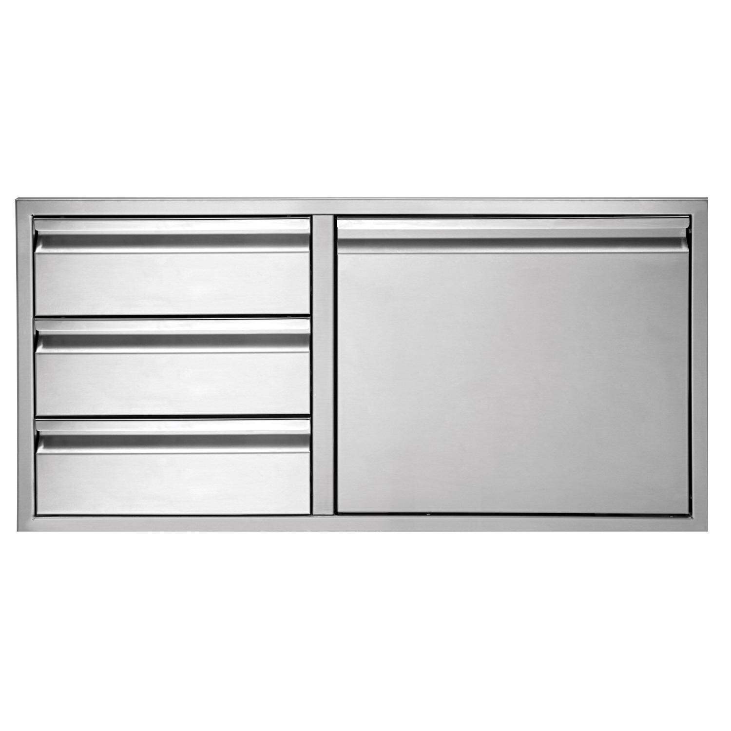 Twin Eagles 42-Inch Stainless Steel Access Door & Double Drawer Combo - TEDD423-B thumbnail