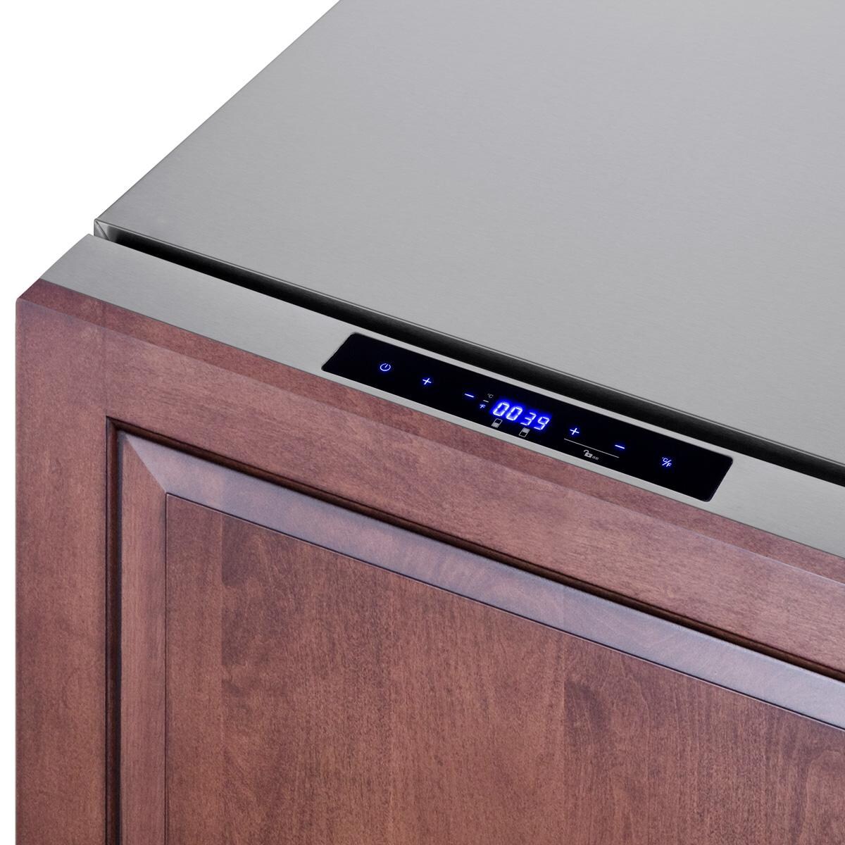 Summit ADRF244CSS 24-Inch 3.32 Cu. Ft. 2-Drawer Refrigerator-Freezer - Custom Panel - Digital Thermostat thumbnail