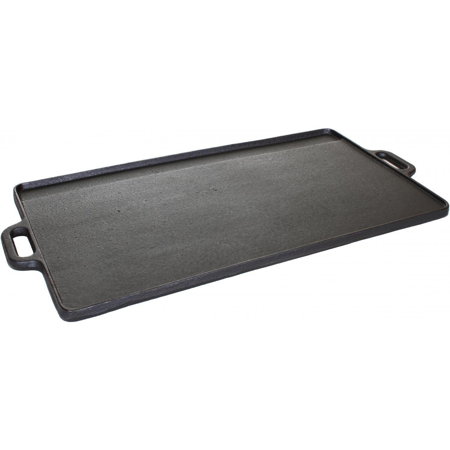 Cajun Cookware 28-Inch Reversible Seasoned Cast Iron Griddle - Flat Side thumbnail