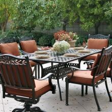 Darlee Charleston 7 Piece Cast Aluminum Patio Dining Set image