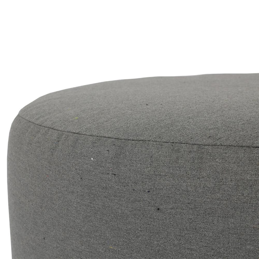 Sunset West - Pouf-CO36R-18004 - Bazaar 36-Inch Round Patio Pouf Coffee Table/Ottoman W/ Sunbrella Heritage Granite Fabric - Seam Detail thumbnail