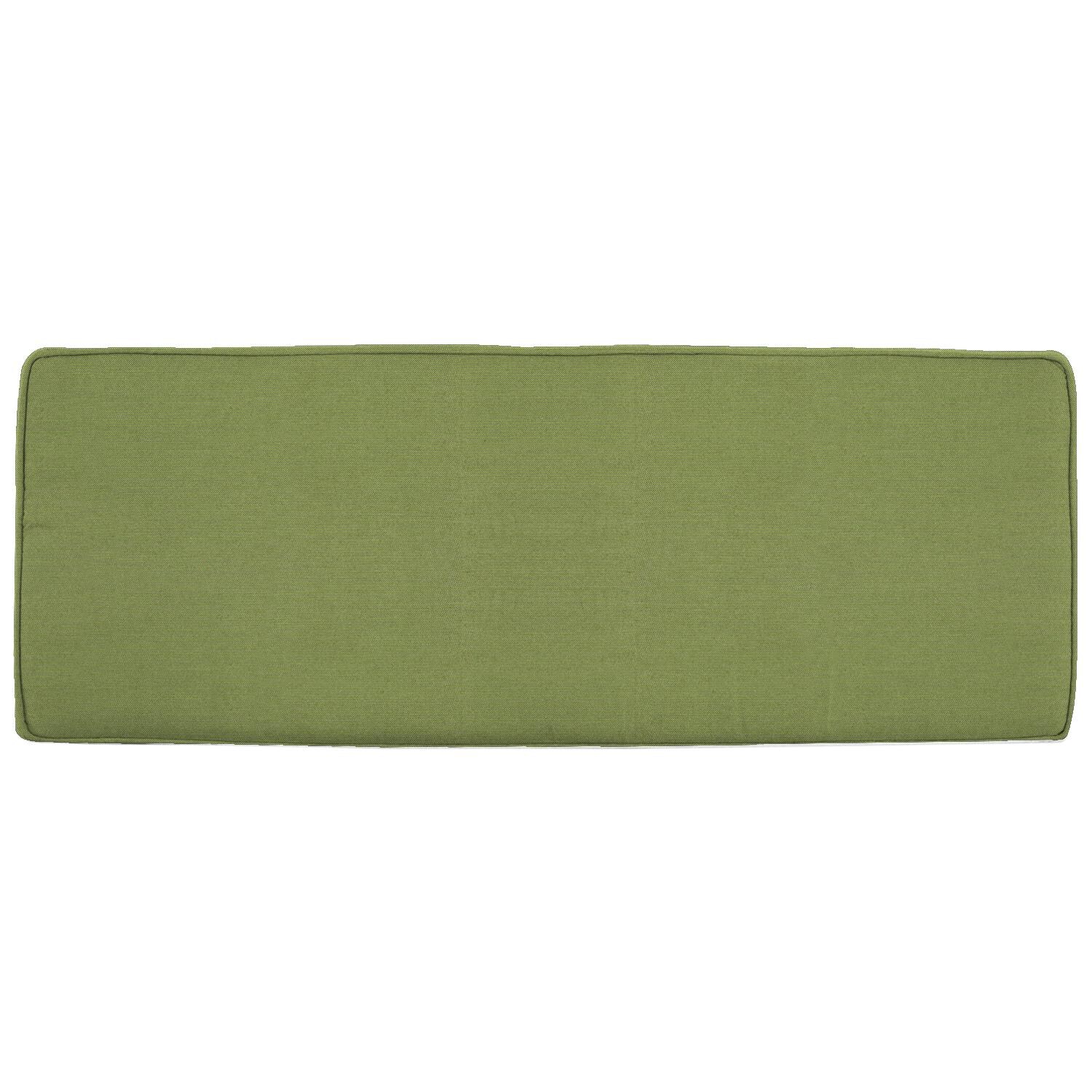 Sunbrella Spectrum Cilantro Medium Outdoor Replacement Bench Cushion W/ Piping By UltimatePatio.com thumbnail