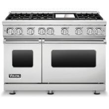 Viking Professional 7 Series 48-Inch 6-Burner Natural Gas Range With Griddle - Stainless Steel - VGR7486GSS image
