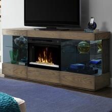 Dimplex Multi-Fire XD Axel 71-Inch Electric Fireplace Media Console - Acrylic Ice Embers - Raked Sand - GDS25GD-1583RS image