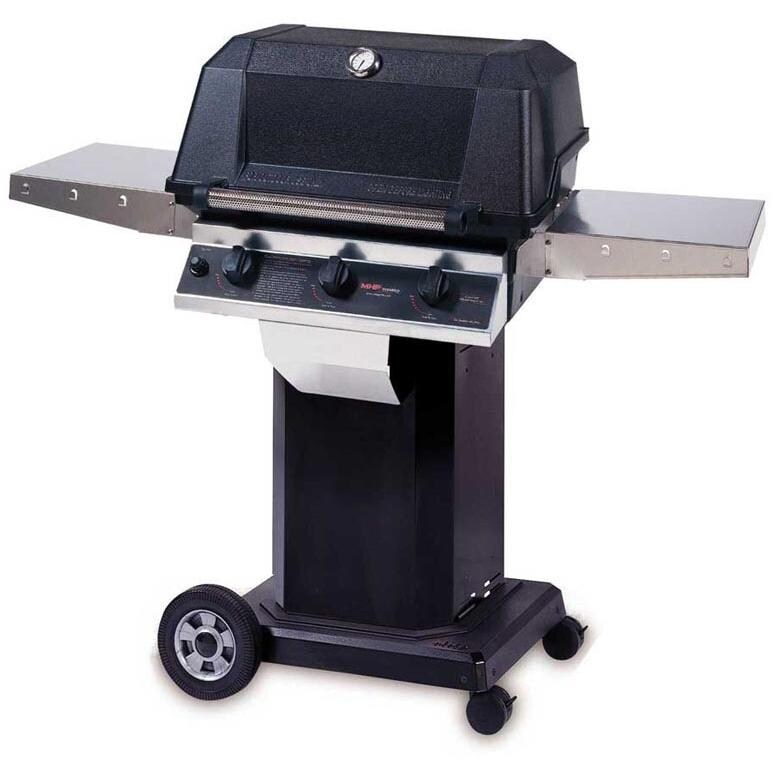 MHP Gas Grills WRG4 Infrared Gas Grill On Black Cart