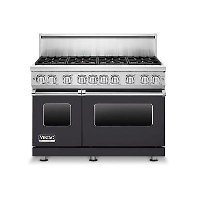 Viking Professional 7 Series 48-Inch 8-Burner Propane Gas Range - Graphite Gray - VGR7488BGGLP thumbnail