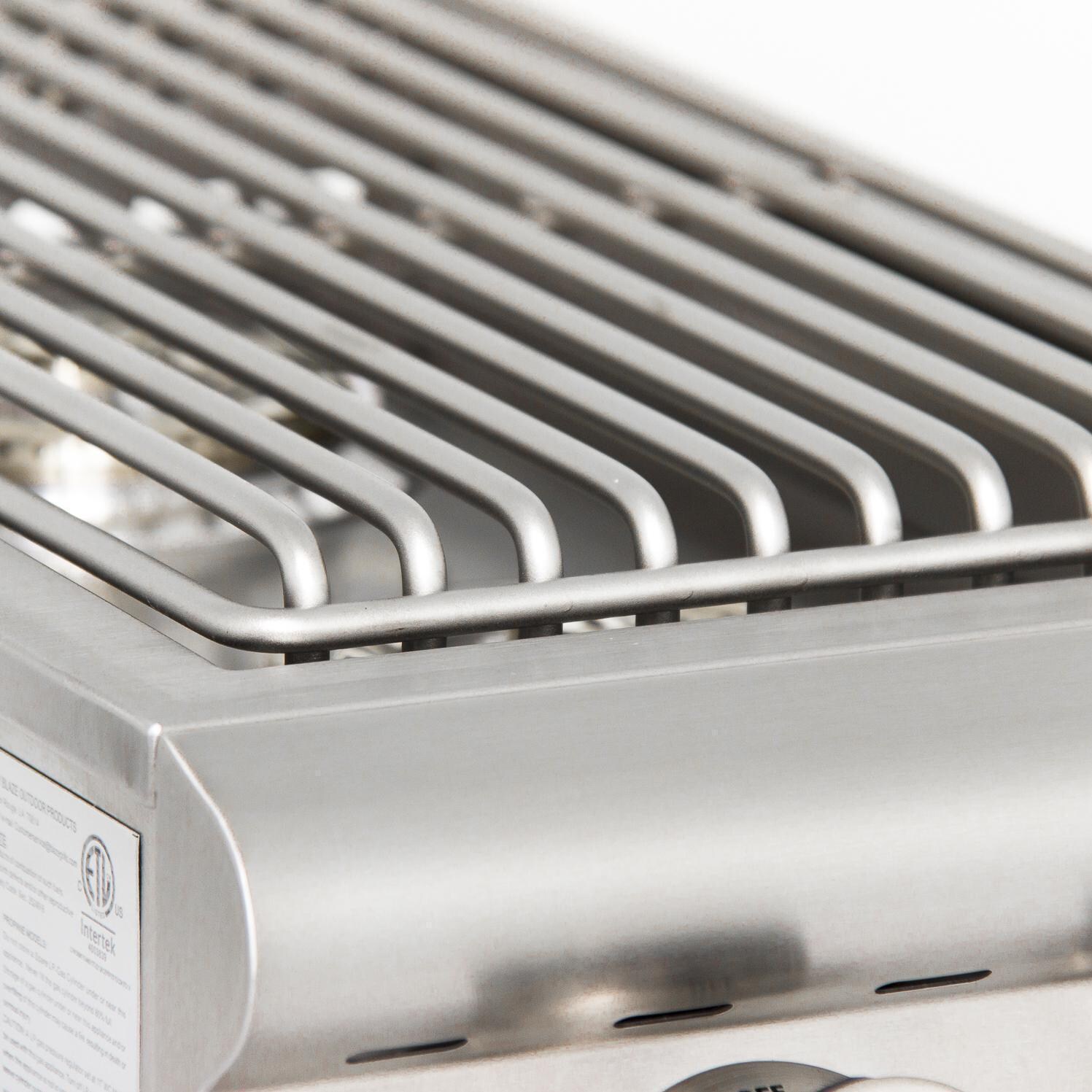 Blaze - BLZ-SB2LTE-NG - Premium LTE Built-In Natural Gas Stainless Steel Double Side Burner - Cooking Grid Detail thumbnail