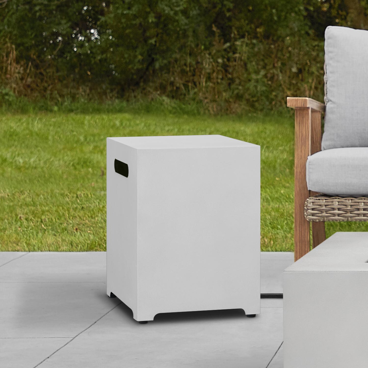 Lakeview Outdoor Designs SC-T0025-WHT Propane Tank Cover - Lifestyle thumbnail