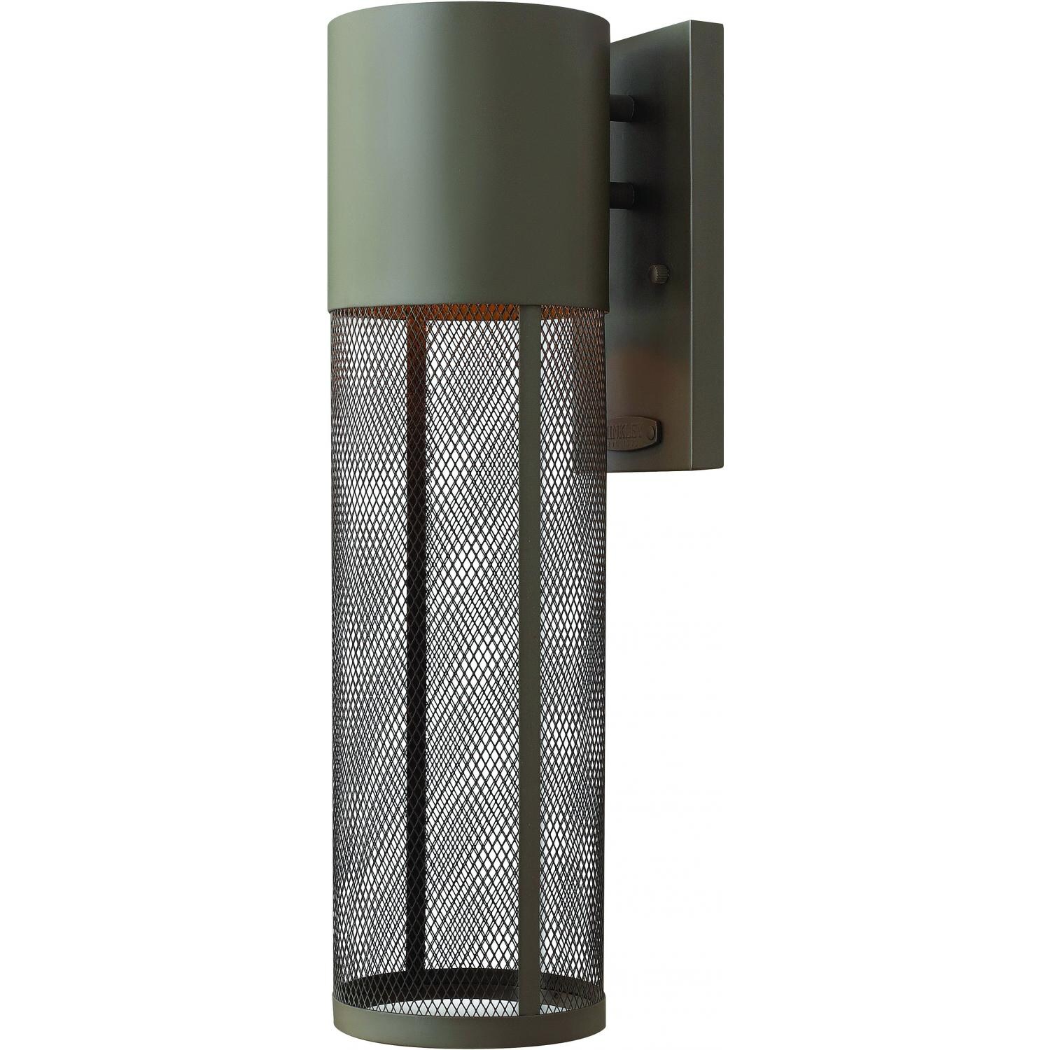 Hinkley Lighting Aria One Light 19-Inch Dark Sky Outdoor Wall Light - Buckeye Bronze - 2304KZ