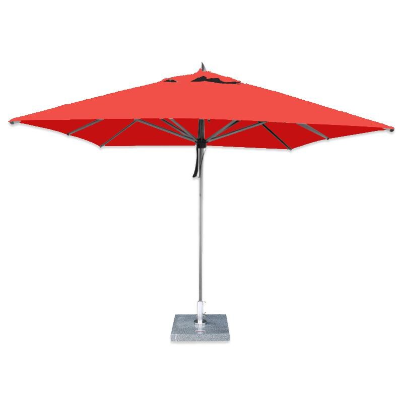 Bambrella Hurricane 8.5 Ft. Square Market Umbrella - Red thumbnail