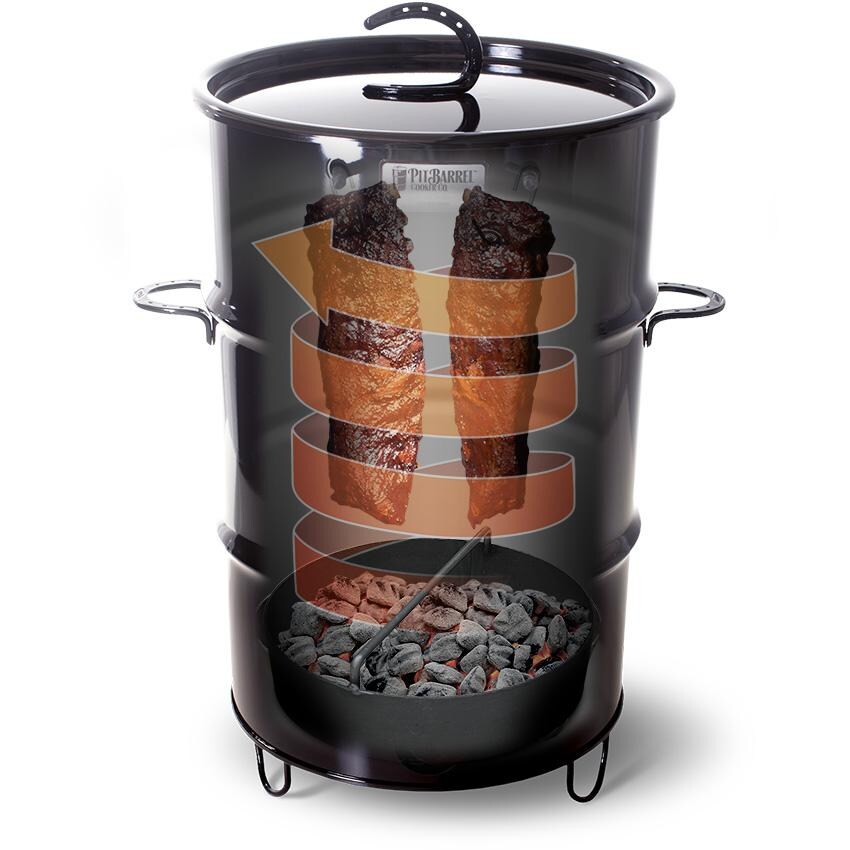 Pit Barrel Cooker PKG1001J 14-Inch Junior Cooker - 360 All-Round Heat Dynamics Technology thumbnail