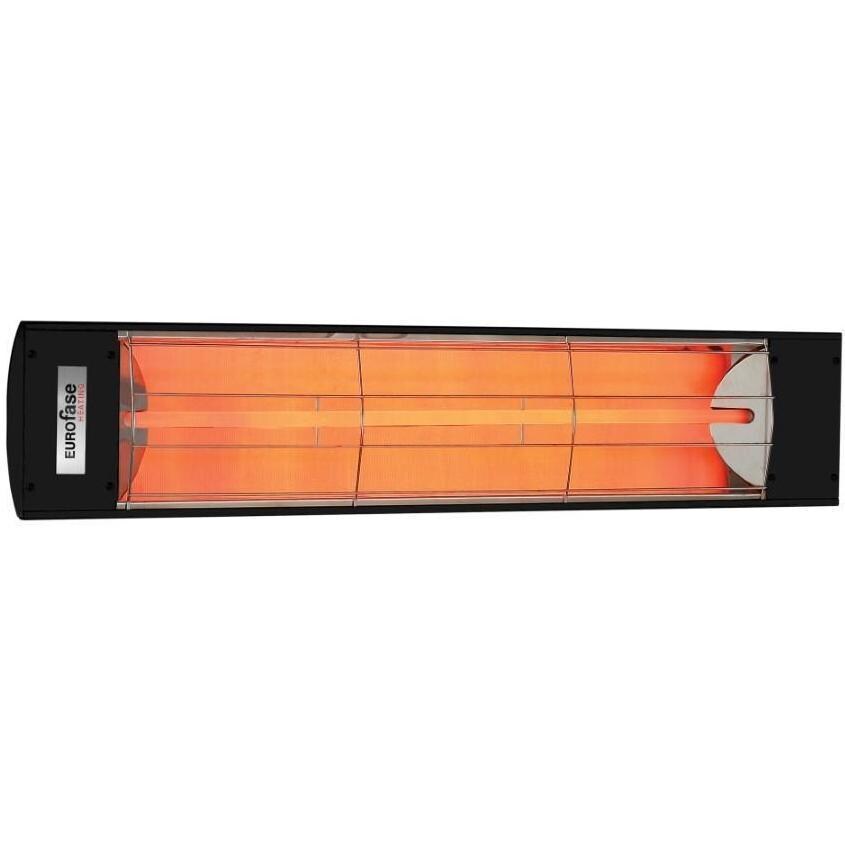 Eurofase 39 Inch 2000 Watt Single Element Marine Grade 240V Electric Patio Heater in Black - EF20240B