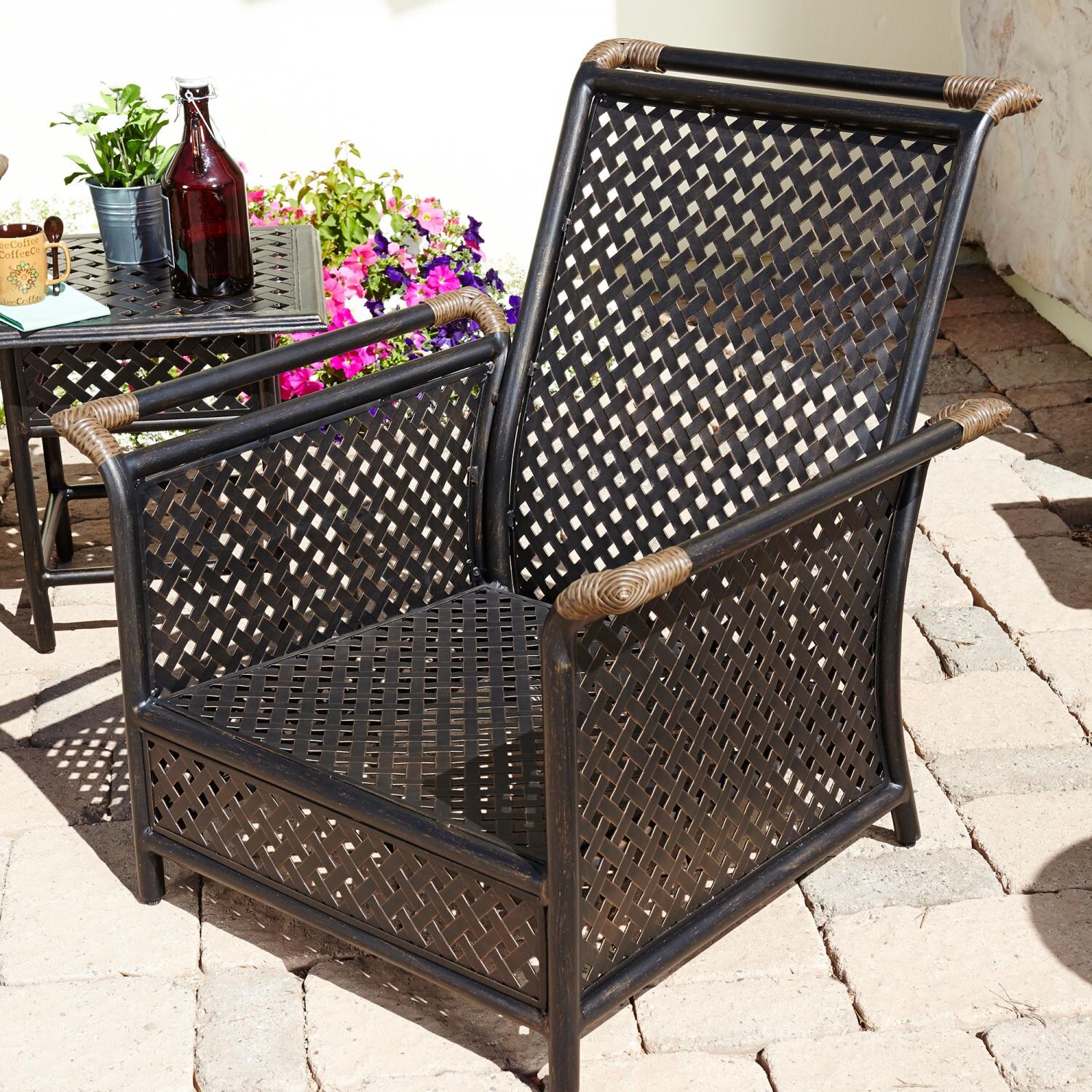 Catalina Aluminum Club Chair - Pictured Without Cushion thumbnail