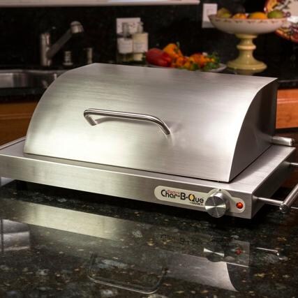 Maverick EA-160 Stainless Steel Hinged Hood For Char B Que Electric Grill (Grill Not Included) thumbnail