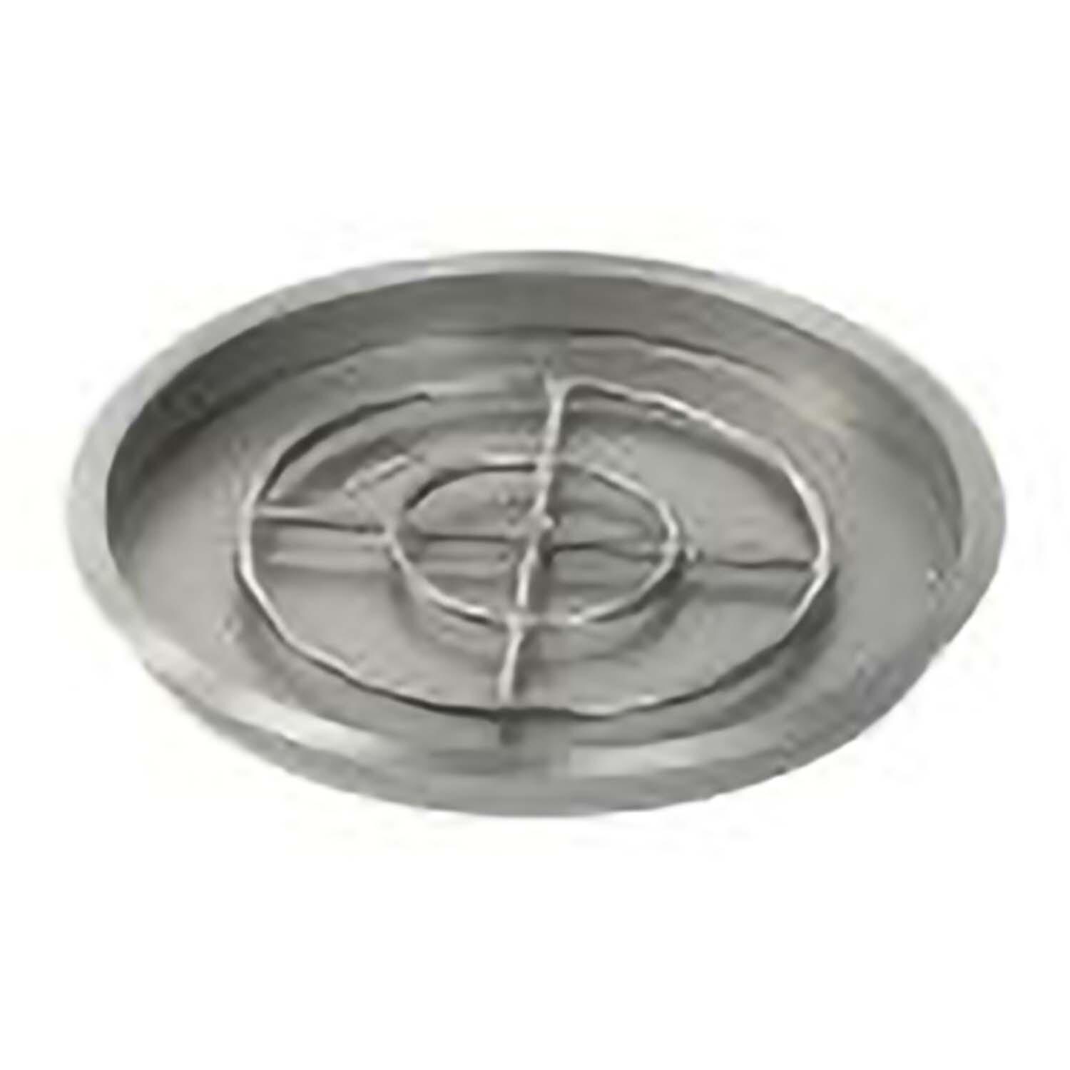 BBQGuys Signature 25 Inch Stainless Steel Round Drop-In Pan W/Spark Ignition Kit - 18 Inch Ring - Propane - Pan - White Background thumbnail