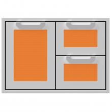 Hestan 30-Inch Double Drawer And Single Storage Door Combo - Citra - AGSDR30-OR image