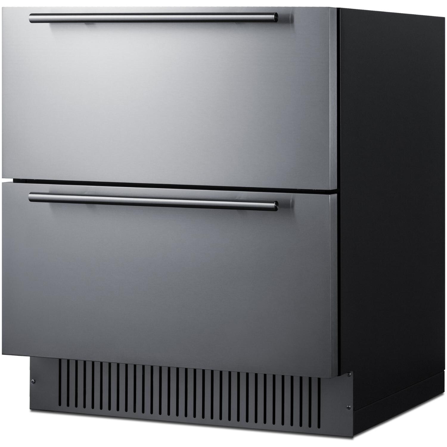 Summit SPR3032D 30-Inch 5.42 Cu. Ft. 2-Drawer All-Refrigerator - No Panel - Angled thumbnail