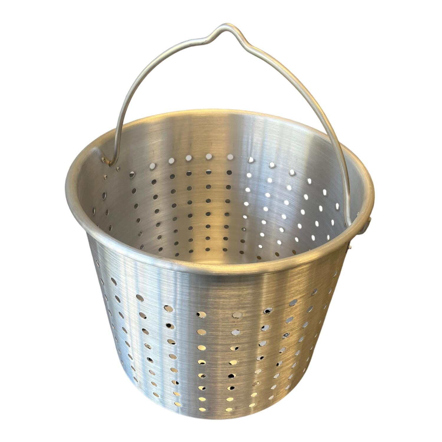 High Performance Cookers PW100-BTJ-VLV075 100 Quart Powered Seafood/Crawfish Cooker - Basket - White Background thumbnail