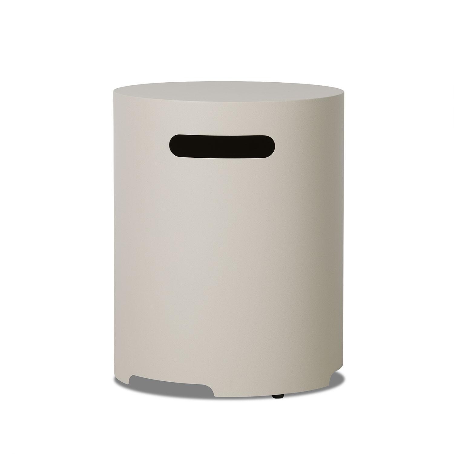 20-in Round Metal Propane Tank Cover in Light Sand by Lakeview Outdoor Designs - Handle - Detail thumbnail