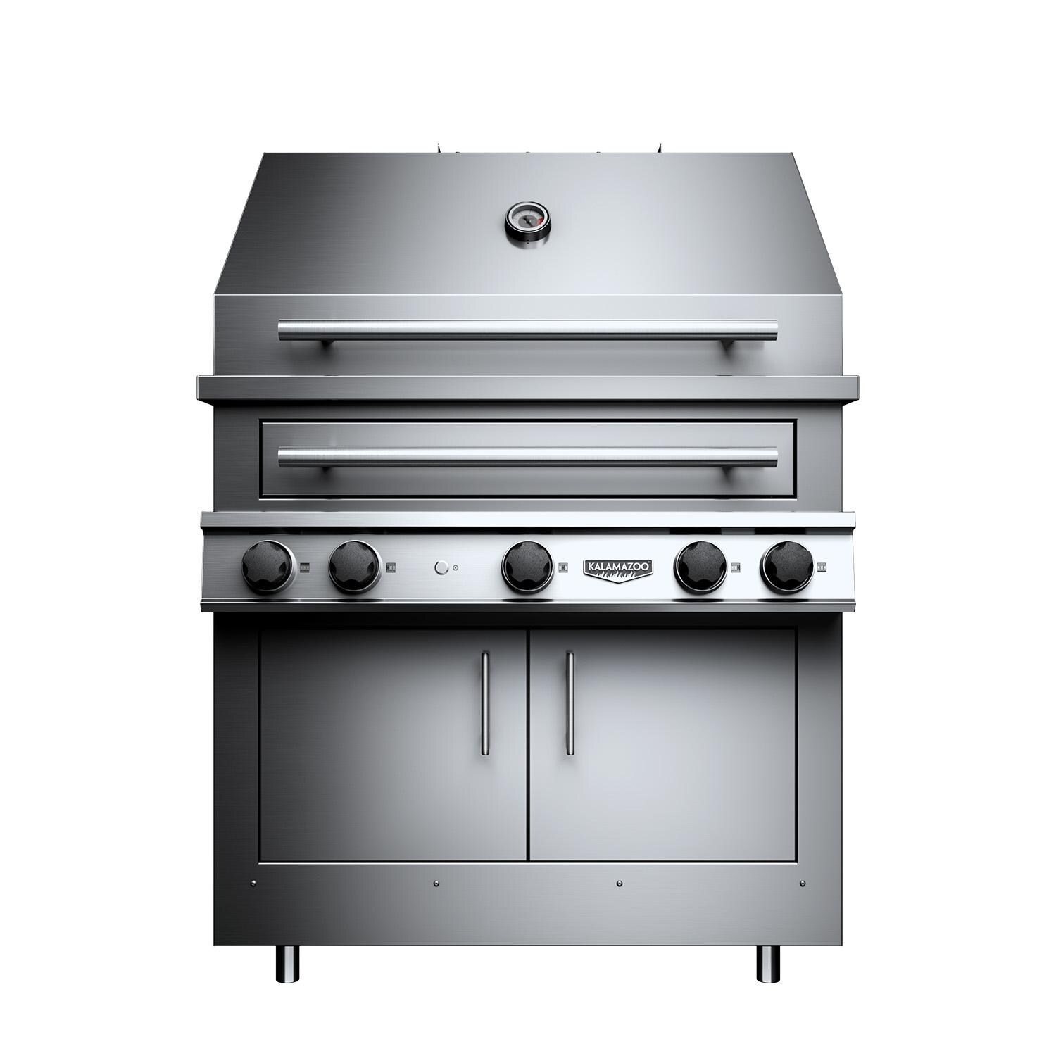 Kalamazoo K750HB Built-In Hybrid Fire Grill - Natural Gas - Hood Closed thumbnail