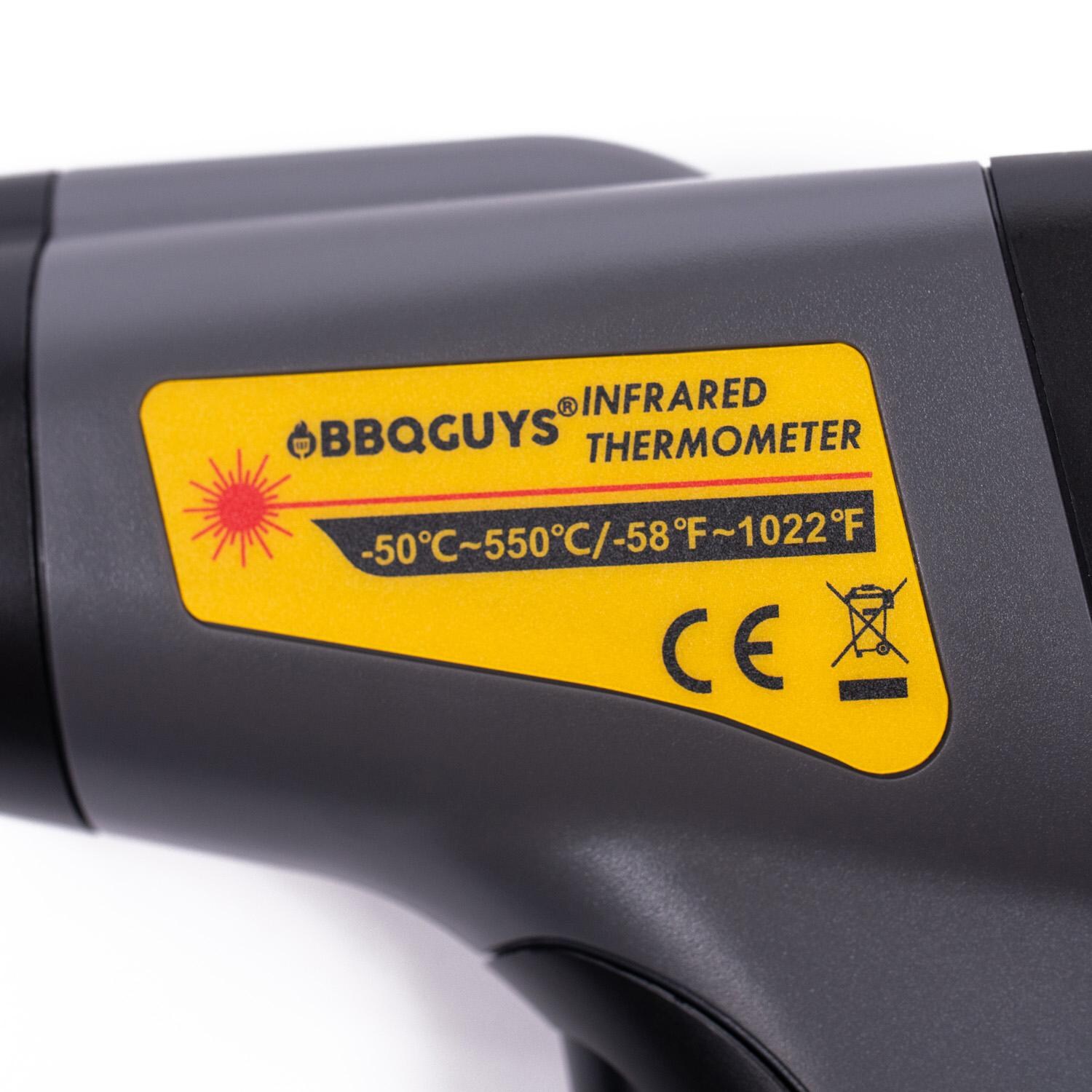 BBQGuys Signature BBQ-IST Infrared Surface Thermometer - Reads Between -58 and 1,022 Degrees Fahrenheit thumbnail