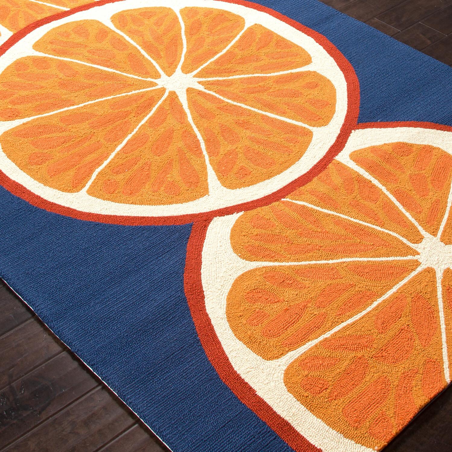 Jaipur Rugs Grant Citrus 7.6 X 9.6 Indoor/Outdoor Rug - Angle View thumbnail
