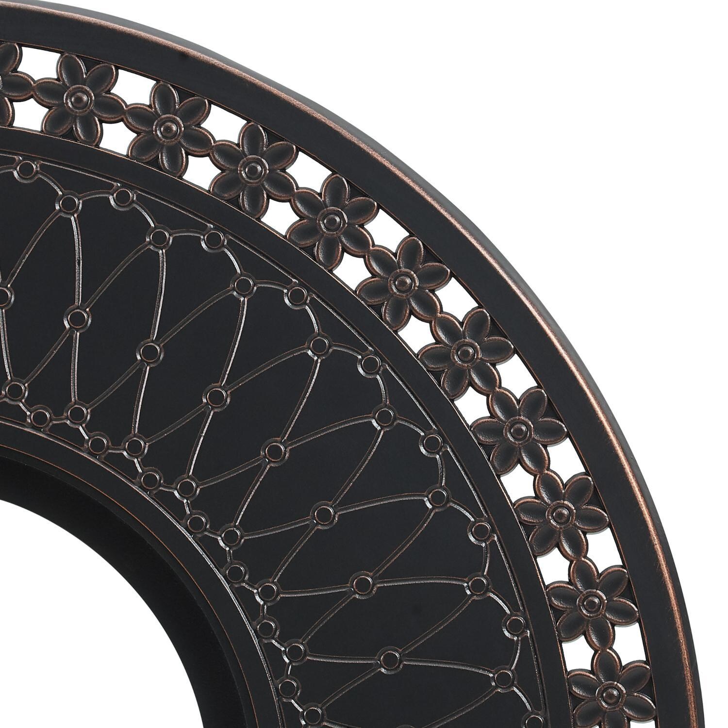 Ultimate Patio 63691-NG Lion Sands 34-Inch Round Aluminum Natural Gas Fire Pit - Detail 2 thumbnail