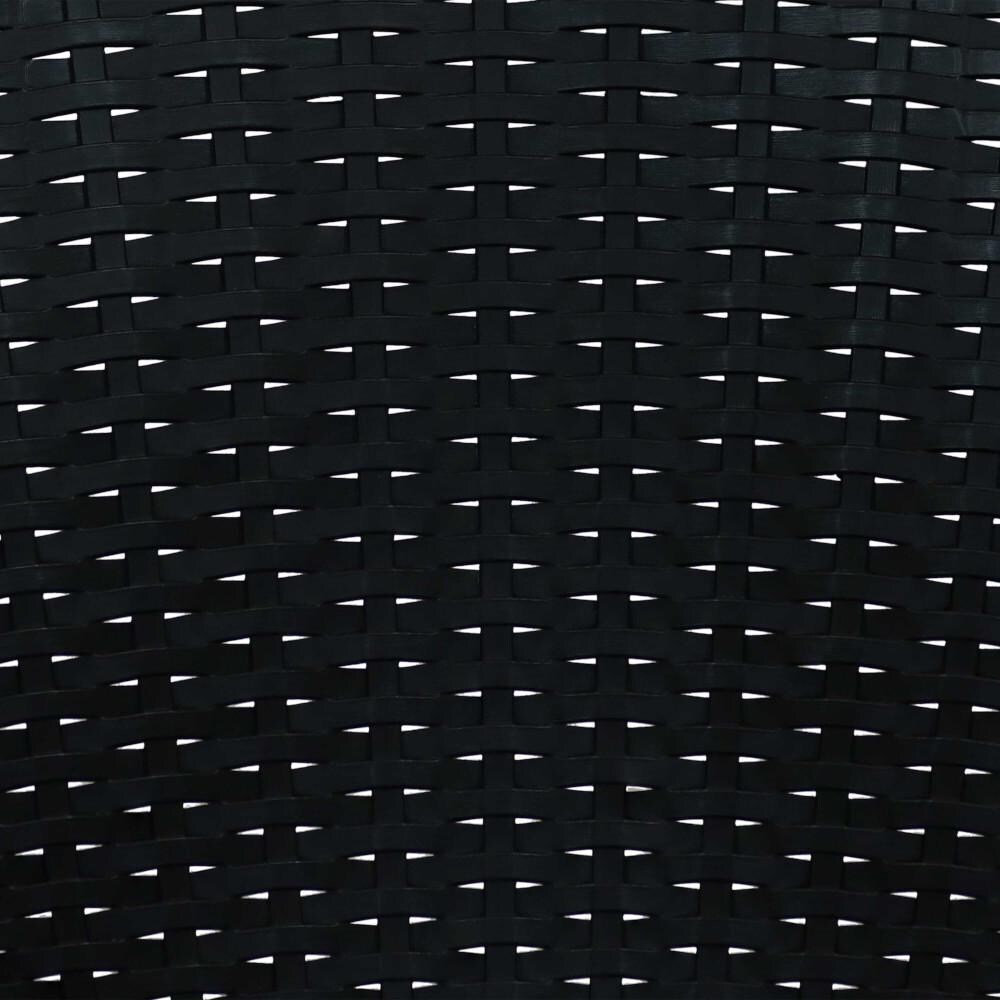 Ultimate Patio Black Plastic Stackable Arm Chair - Swatch thumbnail