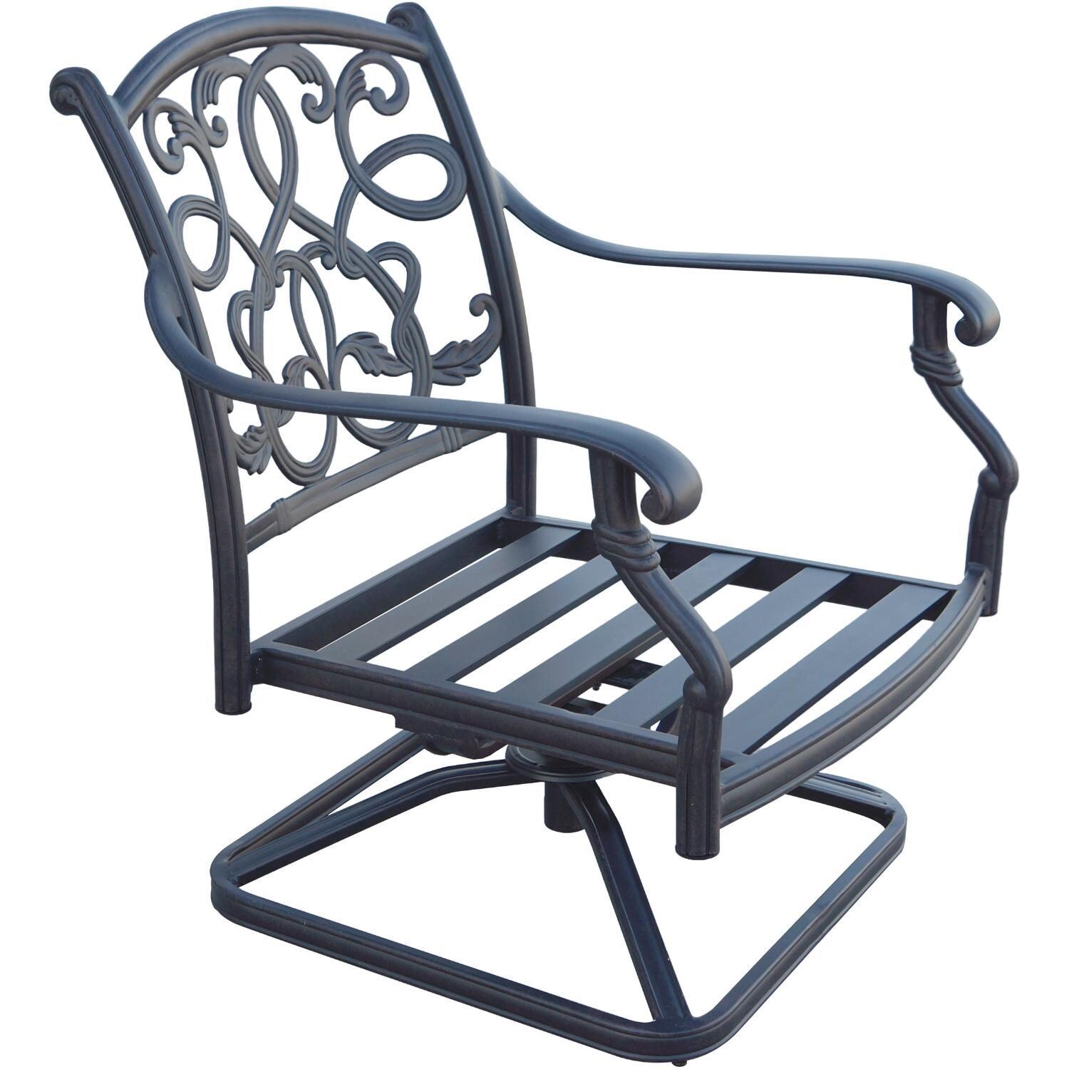 Darlee Santa Monica 3-Piece Patio Conversation Set with Cushions and 21 Inch Square Ice Bucket End Table - Chair - White Background thumbnail