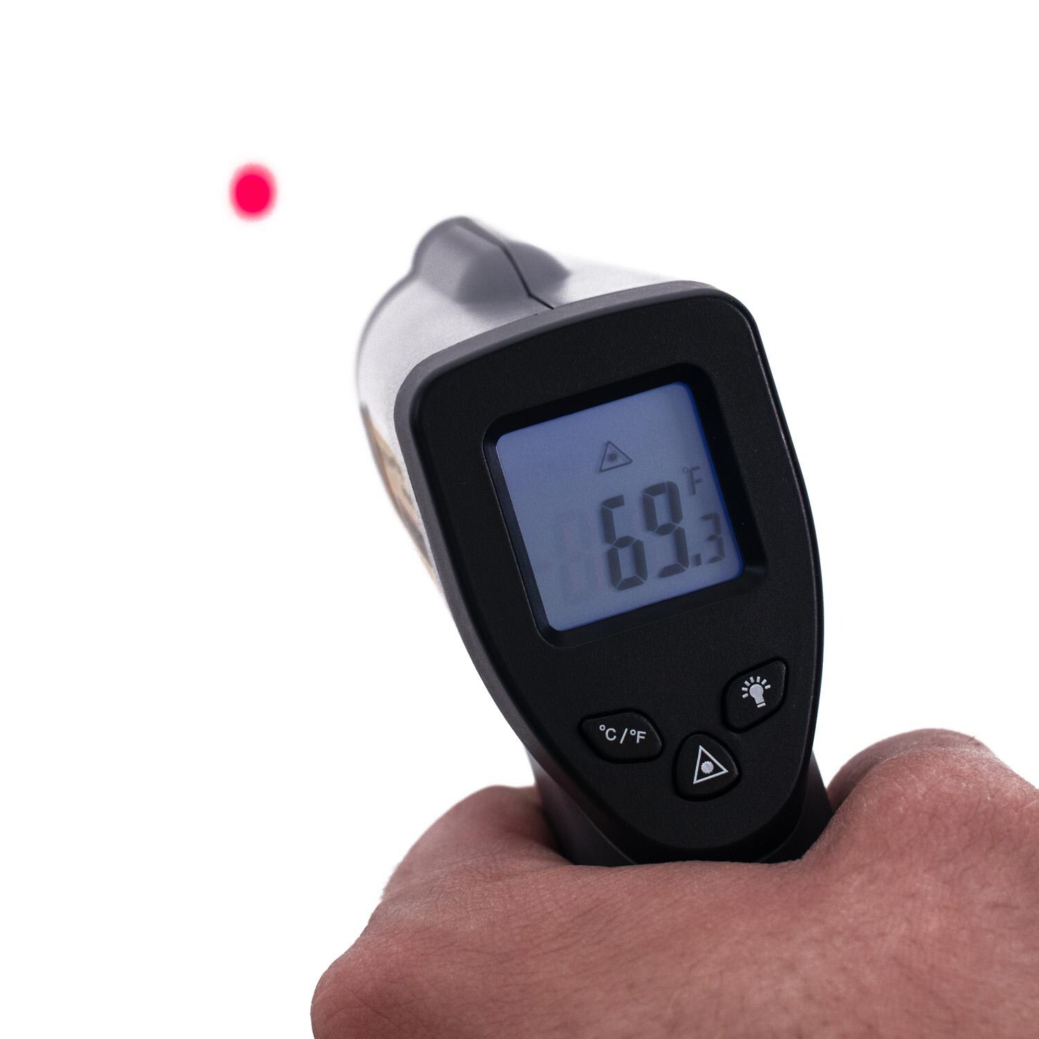 BBQGuys Signature BBQ-IST Infrared Surface Thermometer - Digital Display Shows Temperature Of Where Laser Makes Contact thumbnail