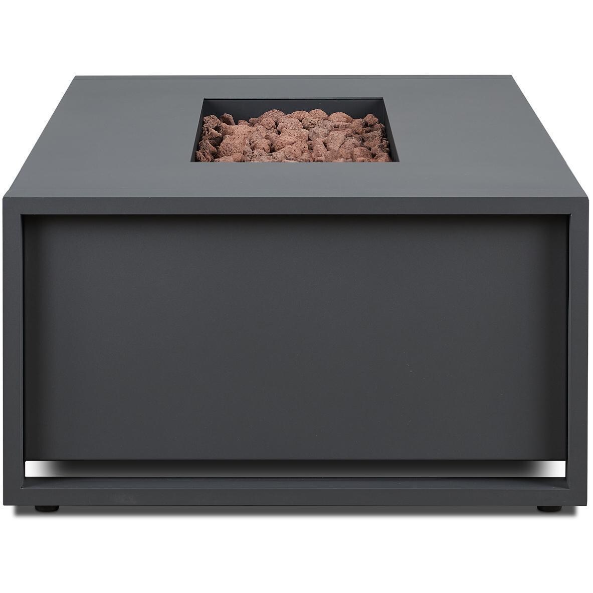 Lakeview Outdoor Designs SC-6330LP-GRY Lafitte 42-Inch Rectangle Propane Gas Fire Table - Side View thumbnail